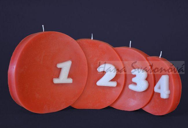 Adventní svíčka 01 - výška 11cm