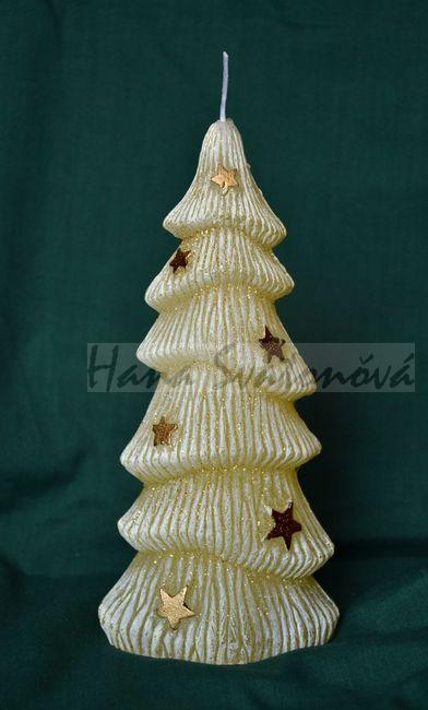 Stromeček s hvězdami vysoký - výška 19,5cm