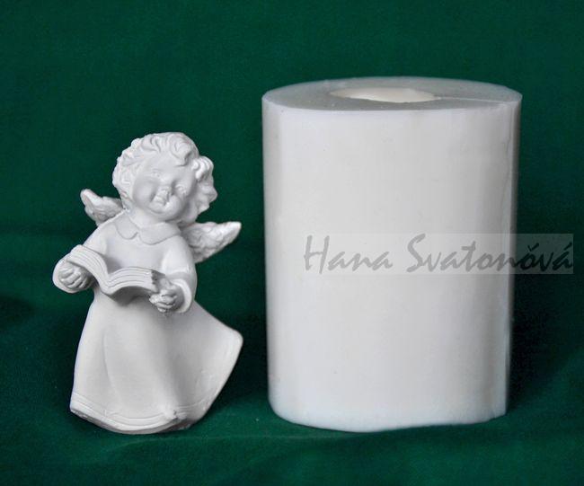 Andílek s knihou - výška 5,5cm