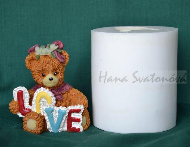 Medvídek LOVE - výška 6cm