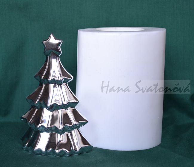 Stromeček stříbrný - výška 13cm