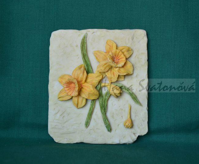 Relief Narcisy, velikost 8,5x10cm