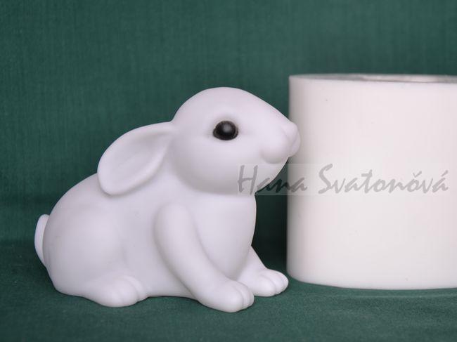 bílý Králík - výška 8,5 cm