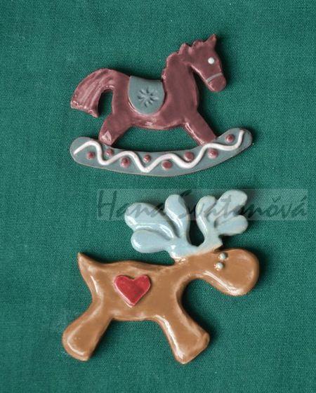 Relief Houpací kůň a sobík - vel. 5,5cm