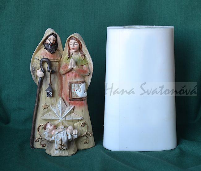 Svatá rodina s hvězdou - výška 15,5cm