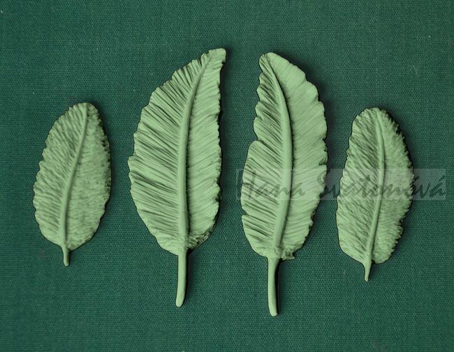 Relief lístky, vel. 4 a 6cm