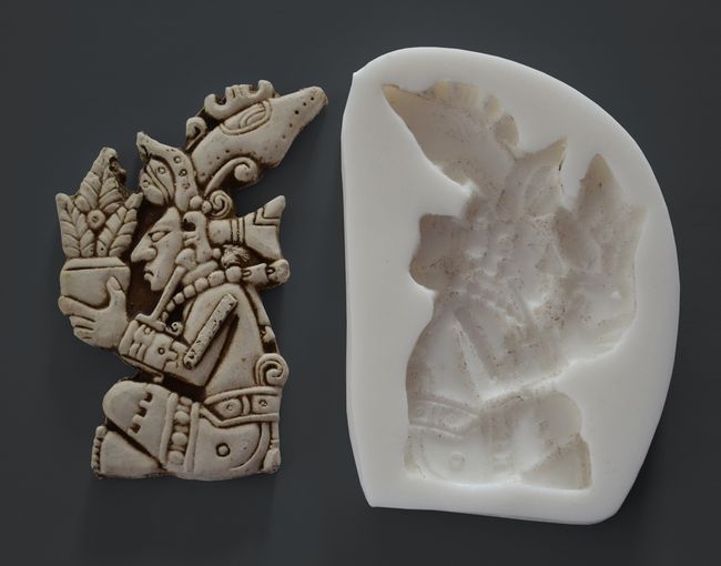 Relief - Mayský motiv 4, vel. 6,5x9cm