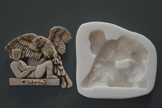 Relief - Mayský motiv - Orel 8x8cm