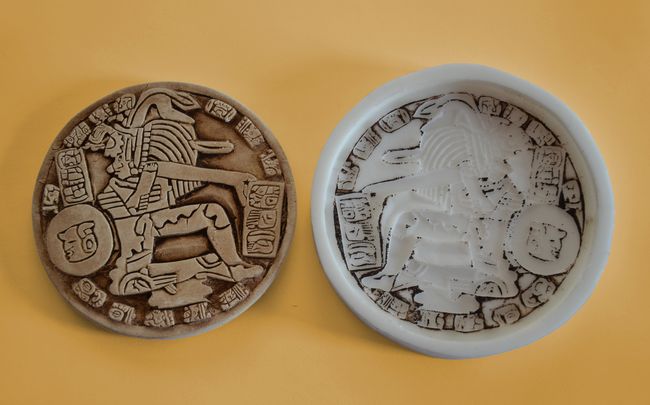 Relief - Mayský motiv Kruh, průměr 11cm