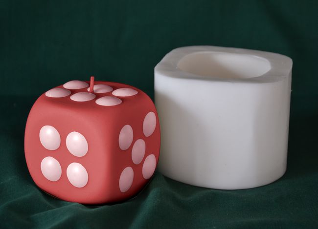 Hrací kostka - výška 6cm