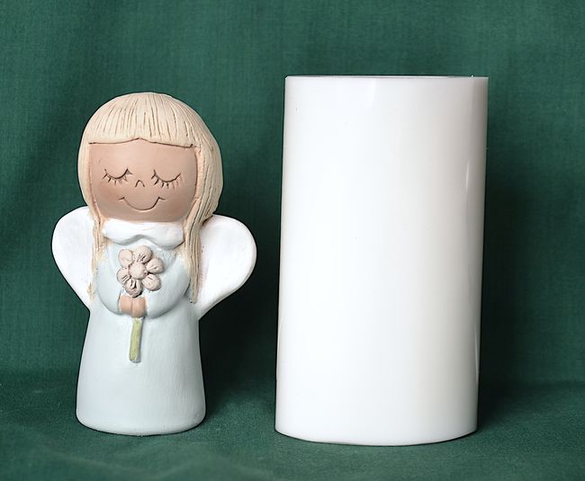 Andělka s kytičkou - vel. 10,5cm 