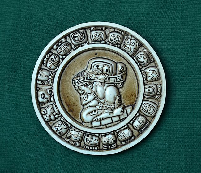 Relief - Mayský kalendář, průměr 10cm