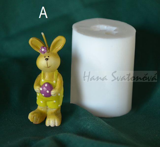 Zajíček a Zajíčka s vajíčkem - výška 6cm