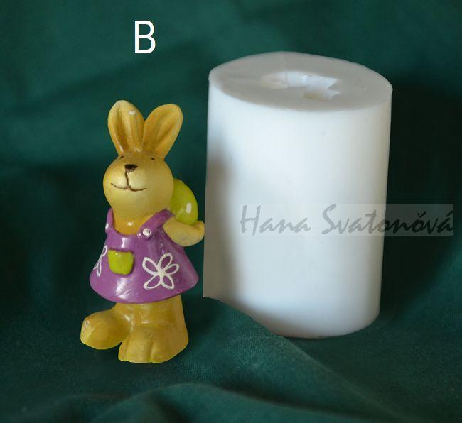 Zajíček a Zajíčka s vajíčkem - výška 6cm